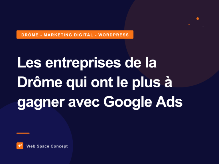 Les entreprises de la Drôme qui ont le plus à gagner avec Google Ads
