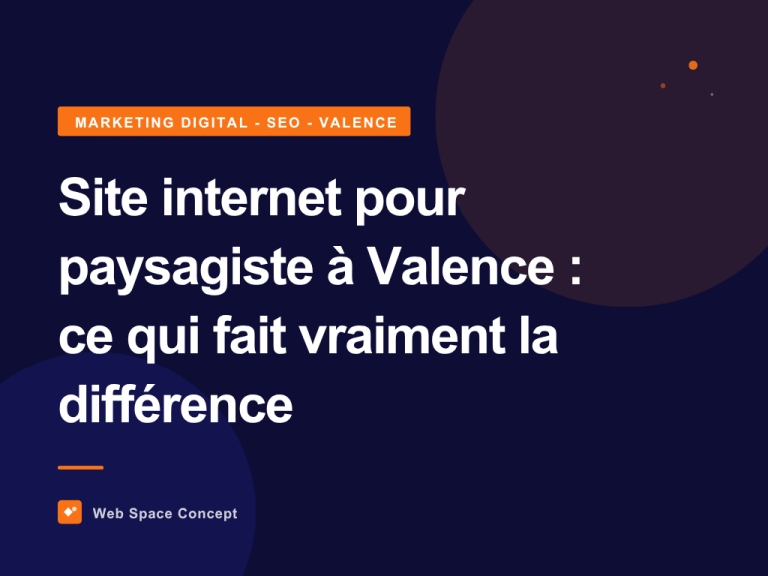 Site internet pour paysagiste à Valence