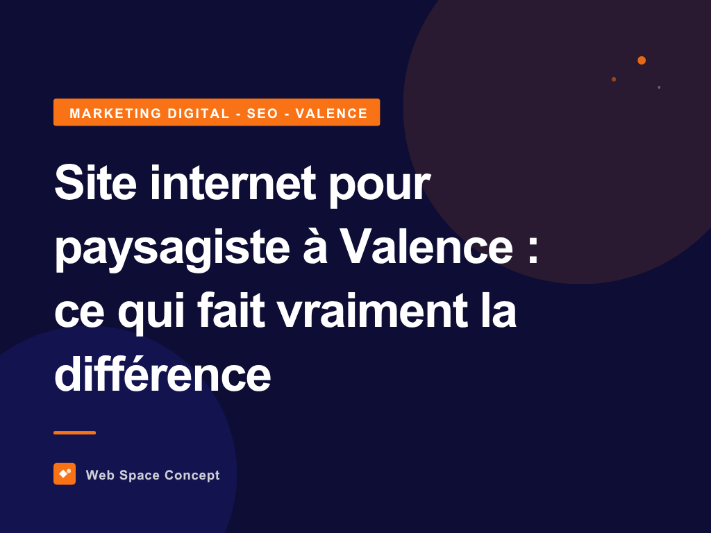 Site internet pour paysagiste à Valence